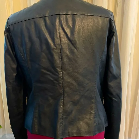 COPY - Vince Camuto faux leather military jacket - Picture 3 of 5